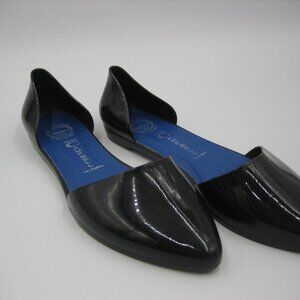 Jeffrey Campbell Havana Last D'Orsay Black Slip-On Pointy Flats Size 7